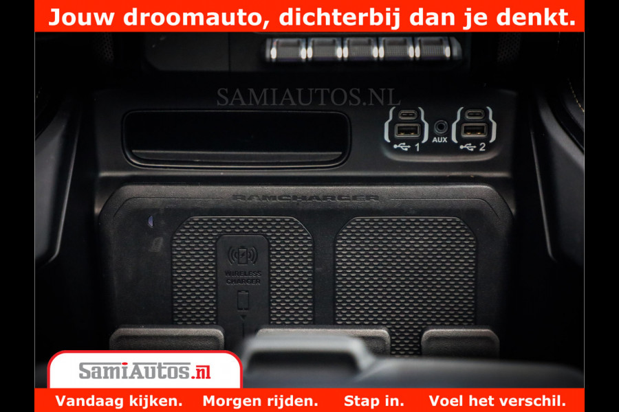 Dodge Ram 1500 LIMITED | 5.7 V8 HEMI | HUD | BOM VOL | LUCHTVERING | PANORAMA | ADAPTIVE CRUISE | 360 CAM | 3500KG | LEDER | DUBBELE CABINE | BPM VRIJ | LANE ASSIST | APPLE CARPLAY