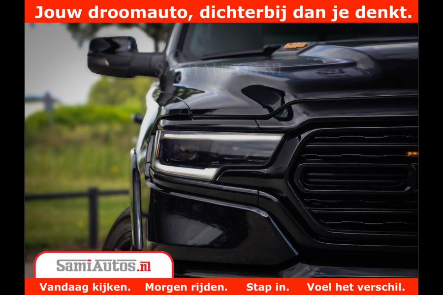 Dodge Ram 1500 LIMITED | 5.7 V8 HEMI | HUD | BOM VOL | LUCHTVERING | PANORAMA | ADAPTIVE CRUISE | 360 CAM | 3500KG | LEDER | DUBBELE CABINE | BPM VRIJ | LANE ASSIST | APPLE CARPLAY