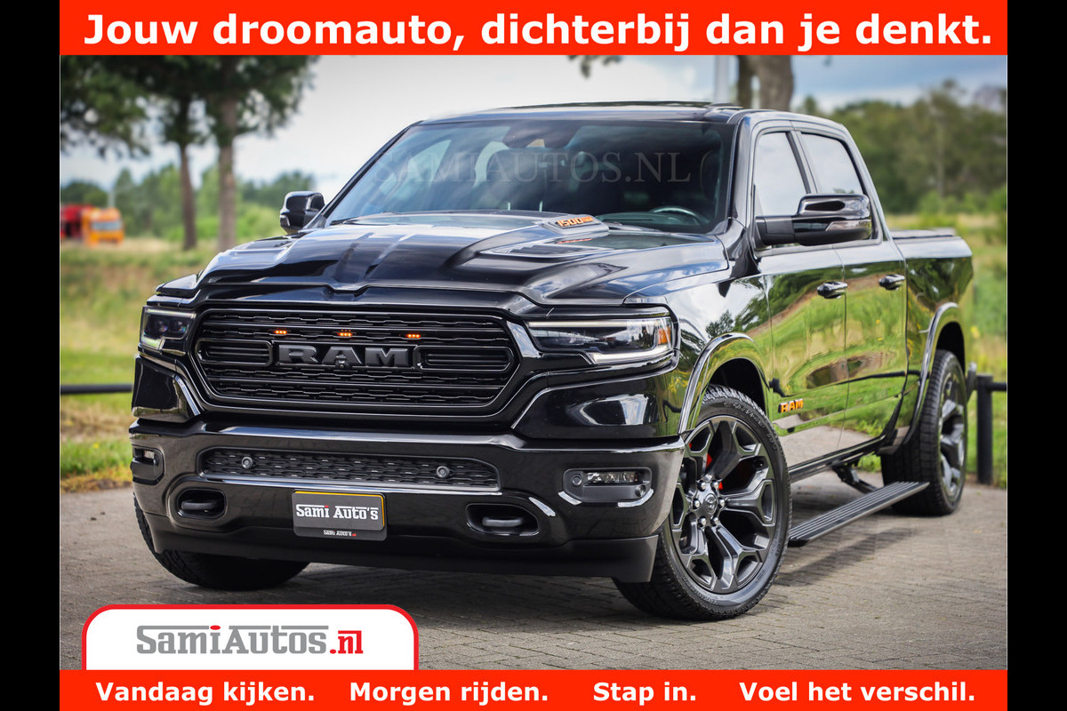 Dodge Ram 1500 LIMITED | 5.7 V8 HEMI | HUD | BOM VOL | LUCHTVERING | PANORAMA | ADAPTIVE CRUISE | 360 CAM | 3500KG | LEDER | DUBBELE CABINE | BPM VRIJ | LANE ASSIST | APPLE CARPLAY Dodge Ram 1500 LIMITED | 5.7 V8 HEMI | HUD | BOM VOL | LUCHTVERING | PANORAMA | ADAPTIVE CRUISE | 360 CAM | 3500KG | LEDER | DUBBELE CABINE | BPM VRIJ | LANE ASSIST | APPLE CARPLAY