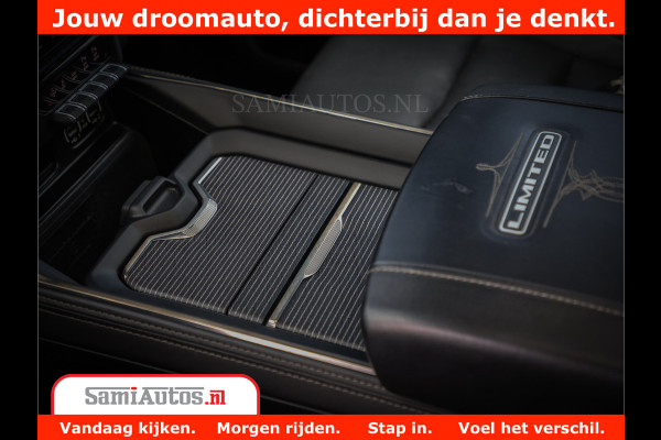 Dodge Ram 1500 Limited Night 5.7 V8 Hemi | Alle Opties | Black Edition | 4x4 Crew Cab | Comfortabele DC Dubbele Cabine met Royale 5 Zitplaatsen | KMC Wielen | Luchtvering | 360 Camera | Nappa Leer | Adaptieve Cruise |