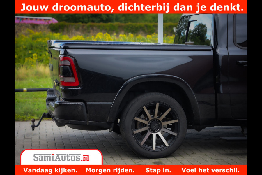 Dodge Ram 1500 Limited Night 5.7 V8 Hemi | Alle Opties | Black Edition | 4x4 Crew Cab | Comfortabele DC Dubbele Cabine met Royale 5 Zitplaatsen | KMC Wielen | Luchtvering | 360 Camera | Nappa Leer | Adaptieve Cruise |