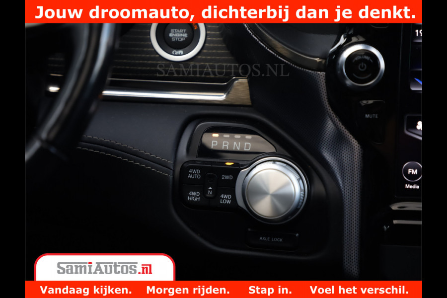 Dodge Ram 1500 Limited Night 5.7 V8 Hemi | Alle Opties | Black Edition | 4x4 Crew Cab | Comfortabele DC Dubbele Cabine met Royale 5 Zitplaatsen | KMC Wielen | Luchtvering | 360 Camera | Nappa Leer | Adaptieve Cruise |