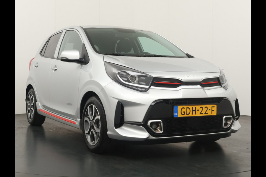 Kia Picanto 1.0 DPi GT-Line Apple Carplay/Android Auto - Cruise Control - Climate Control - Lederen bekleding - Navigatie - Achteruitrijcamera Fabrieksgarantie tot 06-2031