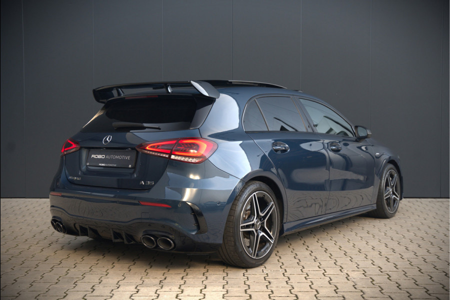 Mercedes-Benz A-Klasse AMG 35 4MATIC | Panoramadak | Burmester | Stoelverwarming | Keyless | Aero pack | Adaptive Cruise Control | Ambiance verlichting | Camera | Driving Assistant | DAB | LED