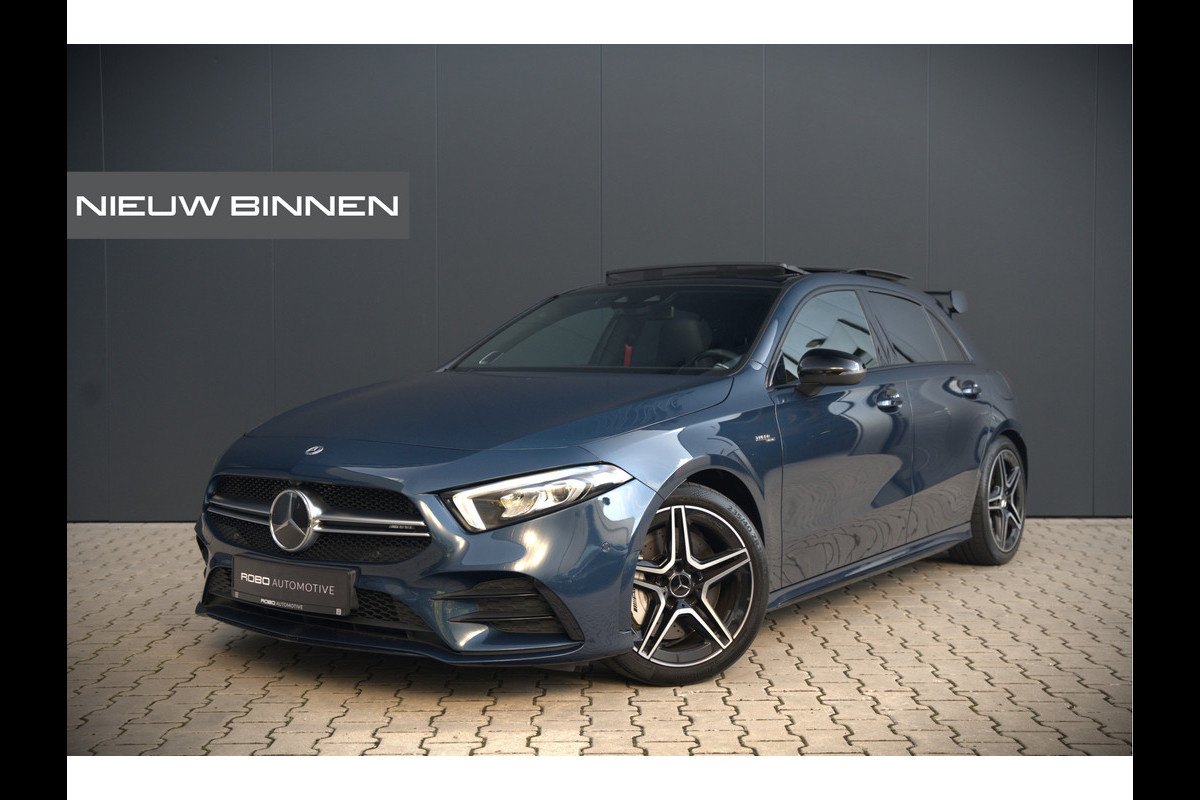 Mercedes-Benz A-Klasse AMG 35 4MATIC | Panoramadak | Burmester | Stoelverwarming | Keyless | Aero pack | Adaptive Cruise Control | Ambiance verlichting | Camera | Driving Assistant | DAB | LED Mercedes-Benz A-Klasse AMG 35 4MATIC | Panoramadak | Burmester | Stoelverwarming | Keyless | Aero pack | Adaptive Cruise Control | Ambiance verlichting | Camera | Driving Assistant | DAB | LED