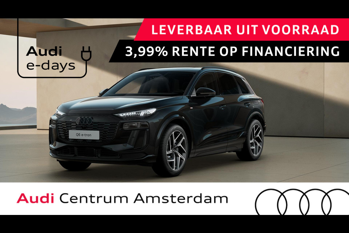 Audi Q6 Launch edition e-tron perf 100Kwh 225 kW / 306 PK S-edition, panoramadak, head-up display, B&O soundsyseem, adaptive cruise control, optiek zwart plus, s-sportstoelen Audi Q6 Launch edition e-tron perf 100Kwh 225 kW / 306 PK S-edition, panoramadak, head-up display, B&O soundsyseem, adaptive cruise control, optiek zwart plus, s-sportstoelen