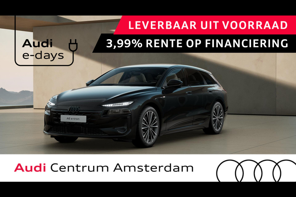 Audi A6 Avant Advanced edition e-tron 100kWh 270 kW / 367 PK Ava Tech Plus pakket, stoelventilatie, optiek pakket glanzend zwart Audi A6 Avant Advanced edition e-tron 100kWh 270 kW / 367 PK Ava Tech Plus pakket, stoelventilatie, optiek pakket glanzend zwart