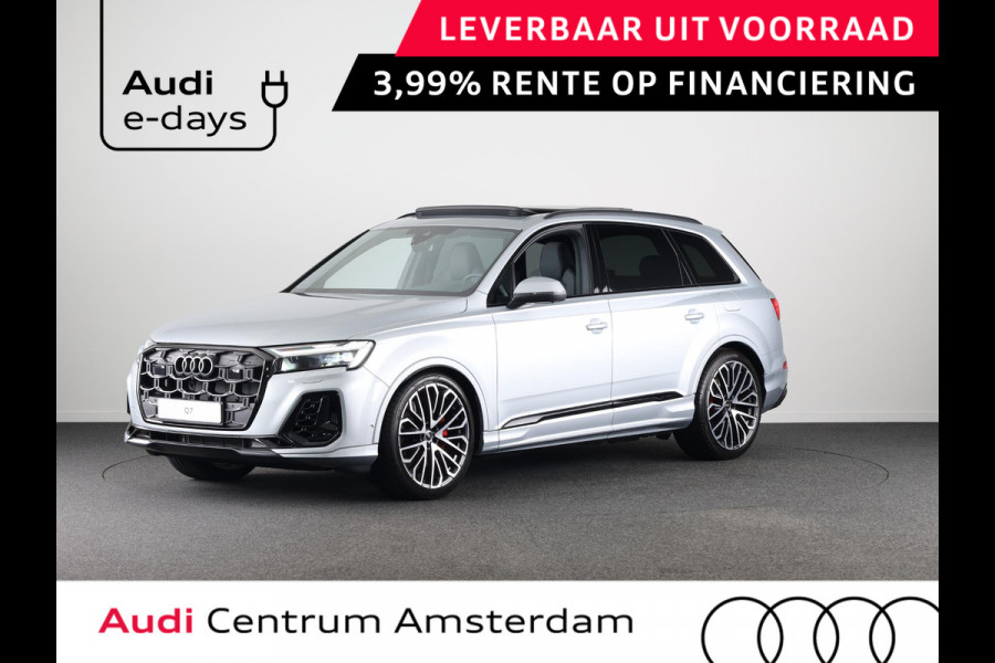 Audi Q7 55 TFSI e quattro Pro Line S 394pk Panoramadak, comfortsleutel, trekhaak, optiekpakket zwart plus, Bang&Olufsen soundsysteem, assistentiepakket tour, assistentiepakket parking plus