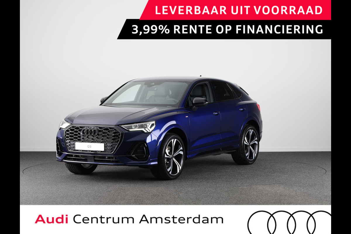 Audi Q3 Sportback 35 TFSI S Edition Competition leder interieur met rode stiksels, comfortsleutel, adaptive cruise control, verwarmbare voorstoelen, optiekpakket zwart plus Audi Q3 Sportback 35 TFSI S Edition Competition leder interieur met rode stiksels, comfortsleutel, adaptive cruise control, verwarmbare voorstoelen, optiekpakket zwart plus