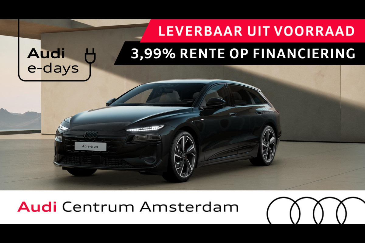 Audi A6 Avant e-tron S edition 83 kWh privacy glass, LM velgen 21", winterpakket, leder interieur Audi A6 Avant e-tron S edition 83 kWh privacy glass, LM velgen 21", winterpakket, leder interieur