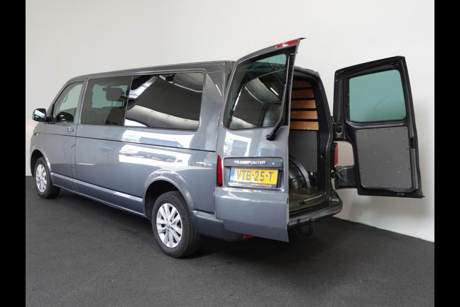 Volkswagen Transporter 2.0 TDI L2H1 28 Dubbele Cabine Highline Automaat Airco Cruise Control adaptief Parkeersensoren Trekhaak