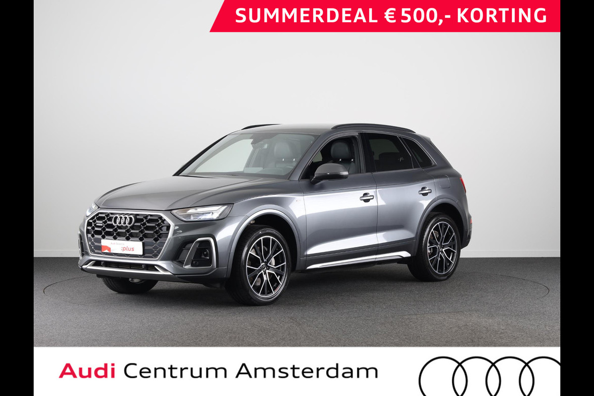 Audi Q5 50 TFSI e S edition 299pk S-tronic | SoH 92% | Navigatie | B&O Audio | Keyless entry | Parkeercamera | Verwarmbare voorstoelen Audi Q5 50 TFSI e S edition 299pk S-tronic | SoH 92% | Navigatie | B&O Audio | Keyless entry | Parkeercamera | Verwarmbare voorstoelen