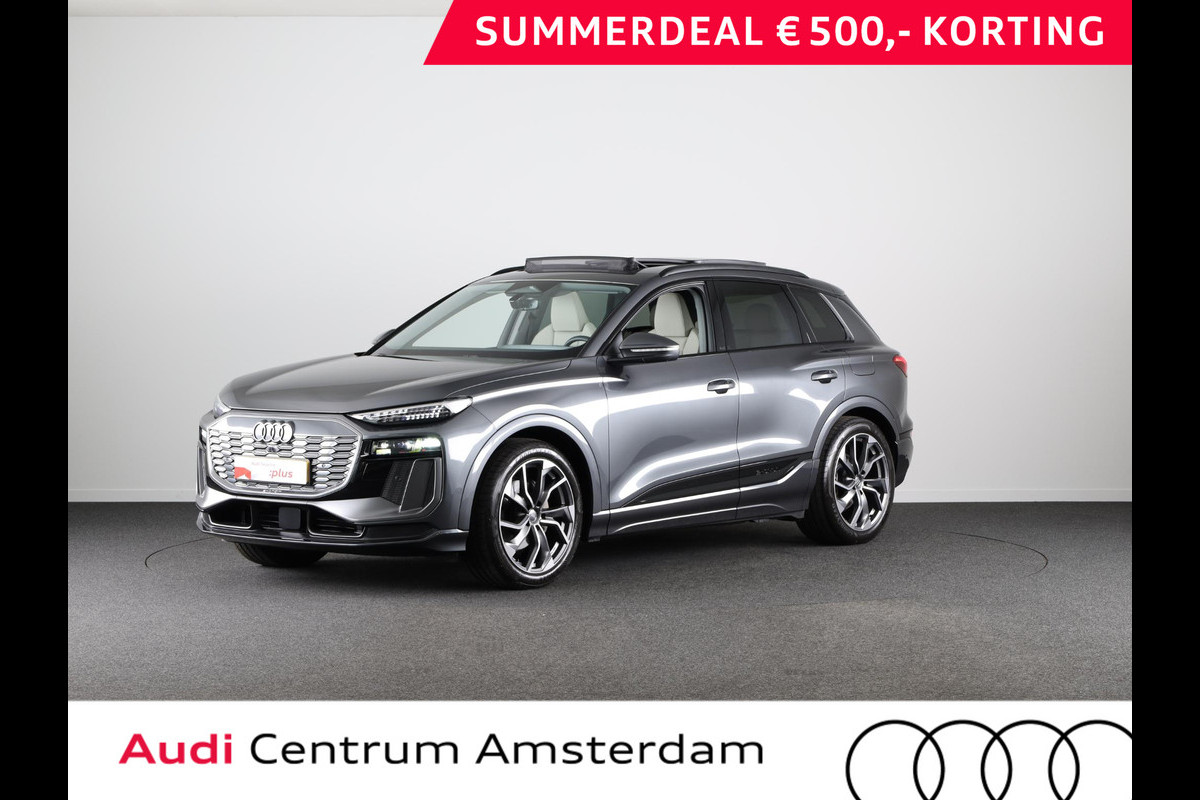 Audi Q6 e-tron Advanced edition performance 100 kWh 306pk Panoramadak | Lederen bekleding | Pack tech Pro | Stoelventilatie Audi Q6 e-tron Advanced edition performance 100 kWh 306pk Panoramadak | Lederen bekleding | Pack tech Pro | Stoelventilatie