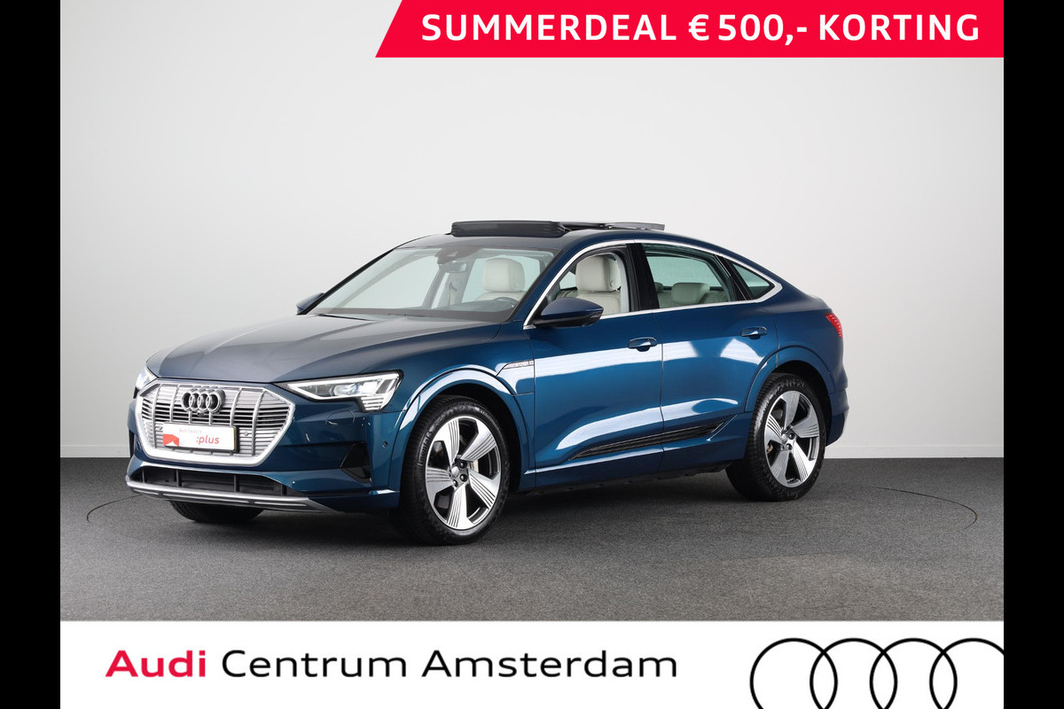 Audi e-tron Sportback 55 quattro Business edition Plus 95 kWh 408pk | SoH 95% | Panoramadak | Trekhaak | B&O Soundsystem | Head up Display | 360° Camera