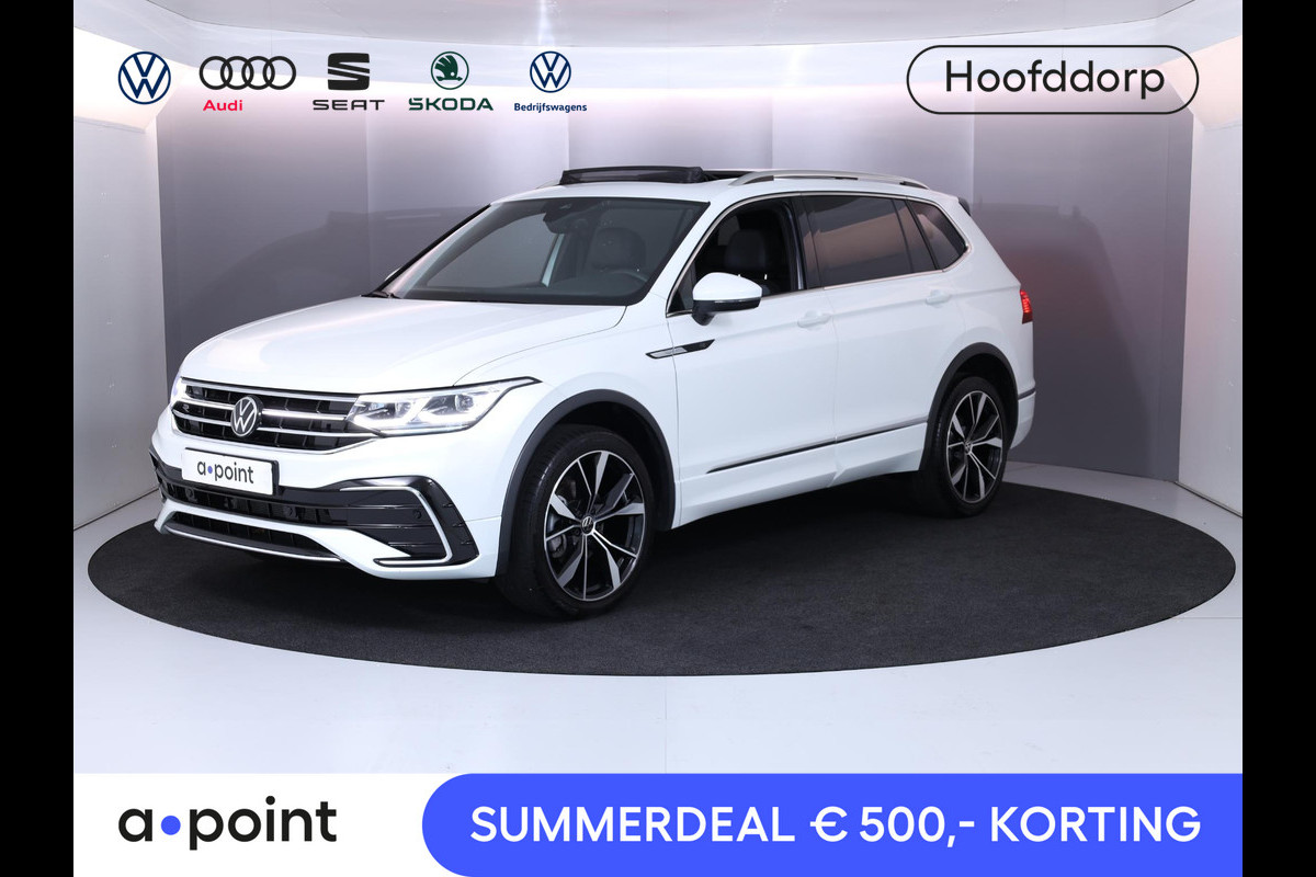 Volkswagen Tiguan Allspace 1.5 TSI R-Line Business 7p. 150 pk Automaat (DSG) | Panorama-dak| Navigatie | Parkeersensoren | Stoelverwarming | Verlengde garantie Volkswagen Tiguan Allspace 1.5 TSI R-Line Business 7p. 150 pk Automaat (DSG) | Panorama-dak| Navigatie | Parkeersensoren | Stoelverwarming | Verlengde garantie