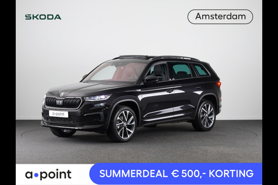 Škoda Kodiaq 1.5 TSI Sportline Business 7-zits 150pk DSG | Panoramadak | 20 inch lichtmetalen velgen | Trekhaak wegklapbaar | Verwarmbare voorstoelen
