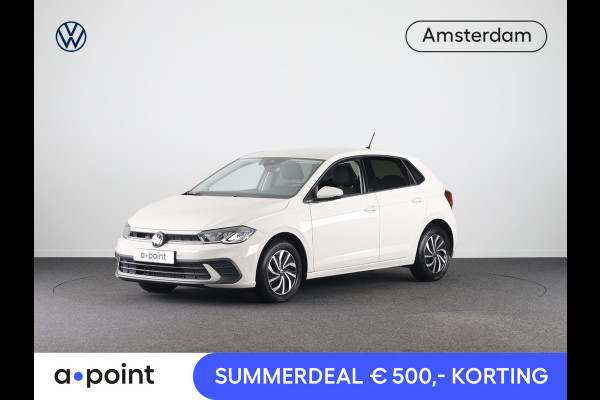 Volkswagen Polo 1.0 TSI Life 95 pk Automaat (DSG) | Verlengde garantie | Navigatie | Parkeersensoren | Achteruitrijcamera | Stoelverwarming | LED koplampen |