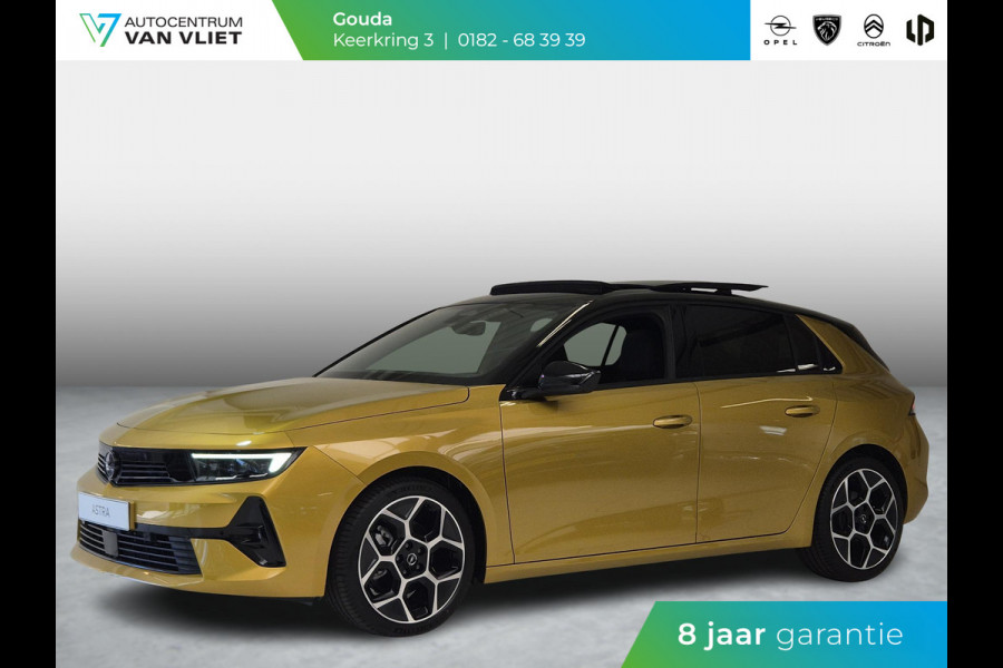 Opel Astra 1.2 Turbo Hybrid Ultimate Automaat | Head-up Display | Panoramisch Schuif/Kanteldak | Navigatie | Keyless Entry | AGR Comfortstoelen |