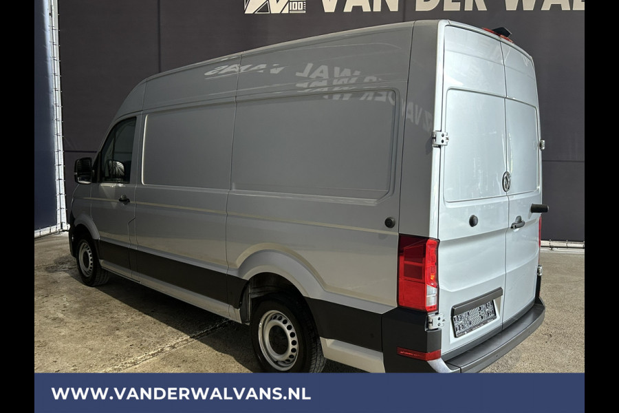 Volkswagen Crafter 2.0 TDI 141pk L3H3 L2H2 Euro6 Airco | Camera | Navigatie | Android Auto | Stoelverwarming Parkeersensoren, Bijrijdersbank, 3000kg trekvermogen, zilver