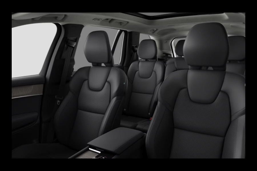 Volvo XC90 2.0 T8 Plug-in hybrid AWD Ultra Dark Luchtvering / Bowers & Wilkins / Stoelventilatie / Stoelmassage / Panoramadak / Gelamineerde ruiten rondom / Apple carplay / Adaptive cruise control / 22" lichtmetalen velgen /
