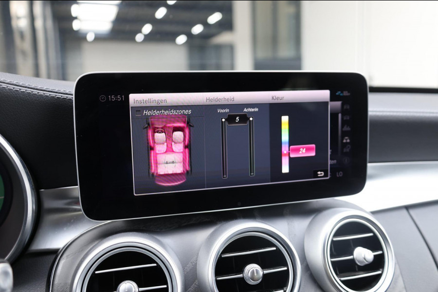 Mercedes-Benz C-Klasse 200 AMG Line LED/VIRTUAL/SFEER/PANORAMADAK/LEER+S.VERWARMING+MEMORY/LMV/CAM/LINE/ACC/ECC/12 MDN GARANTIE!