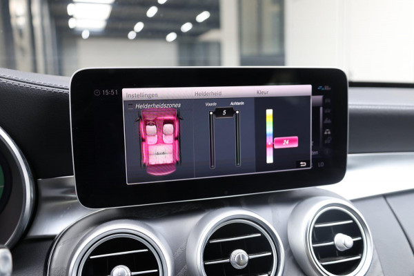 Mercedes-Benz C-Klasse 200 AMG Line LED/VIRTUAL/SFEER/PANORAMADAK/LEER+S.VERWARMING+MEMORY/LMV/CAM/LINE/ACC/ECC/12 MDN GARANTIE!