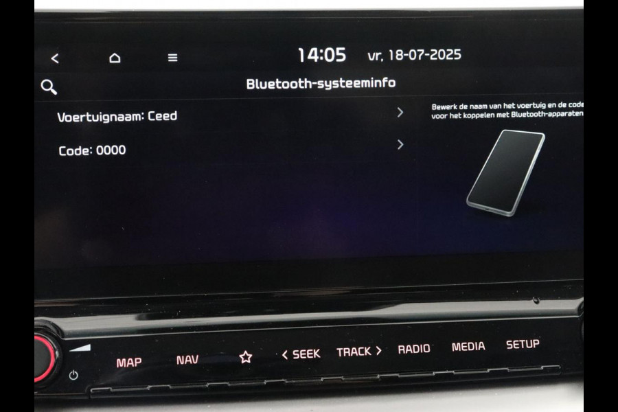 Kia Ceed 1.6 CRDi DynamicLine | Trekhaak | Camera | Carplay | Navigatie | Climate control | Parkeerhulp | Cruise control | Bluetooth