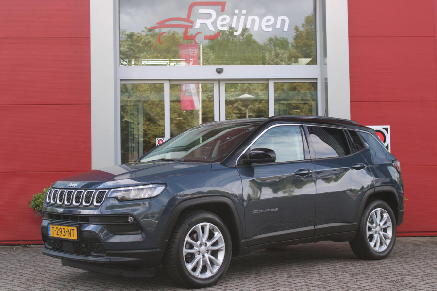 Jeep Compass 1.3T LONGITUDE AUTOMAAT | NAVIGATIE | ACHTERUITRIJCAMERA | PARKEERSENSOREN | APPLE CARPLAY / ANDROID AUTO | LICHTMETALEN VELGEN | LED KOPLAMPEN | LED MISTLAMPEN | ADAPTIVE CRUISE CONTROL | KEYLESS ENTRY / START | DRAADLOOS TELEFOONLADER | CLIMATE CONTROL |