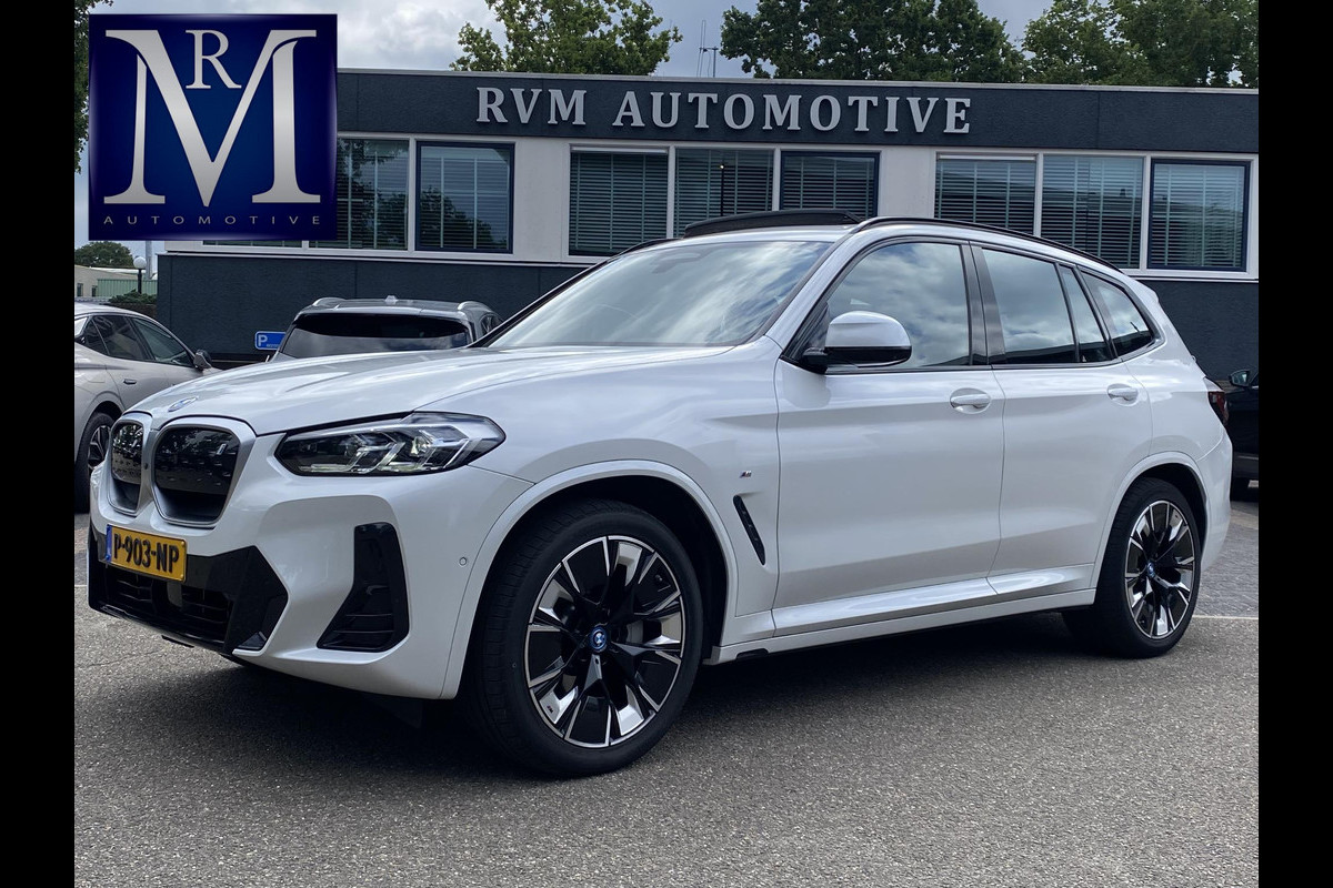 BMW iX3 High Executive 80 kWh M SPORT DEALER ONDERHOUDEN | MEGA COMPLEET (oa: DRIVING ASSIST.PROFF.-HARMAN KARDON-DODE HOEK-ELECTR.STOELEN-ADAPTIEF ONDERSTEL etc.) | RIJKLAARPIJS incl. 12mnd BOVAG BMW iX3 High Executive 80 kWh M SPORT DEALER ONDERHOUDEN | MEGA COMPLEET (oa: DRIVING ASSIST.PROFF.-HARMAN KARDON-DODE HOEK-ELECTR.STOELEN-ADAPTIEF ONDERSTEL etc.) | RIJKLAARPIJS incl. 12mnd BOVAG
