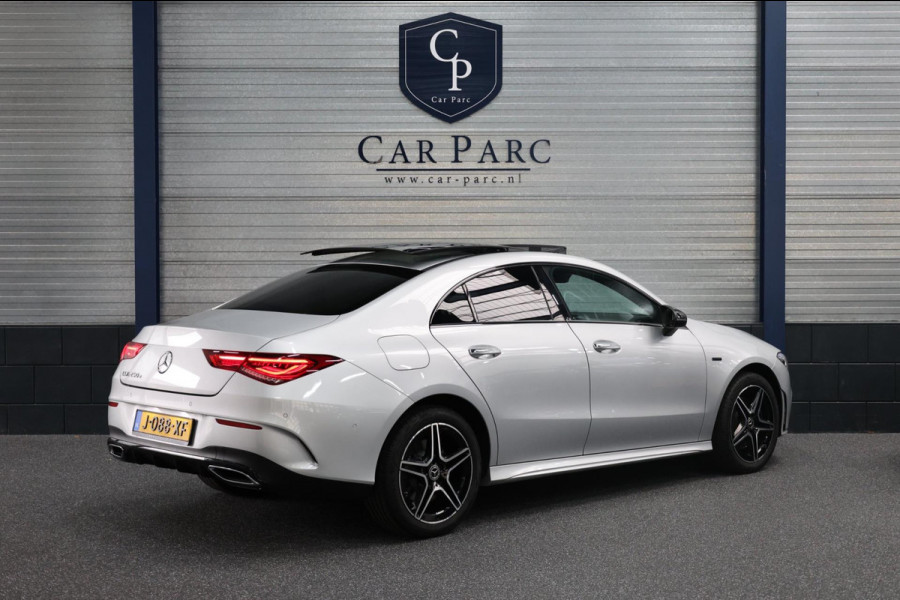 Mercedes-Benz CLA-Klasse 250 e AMG LED/SFEER/PANO/HALF LEER+ALCANTARA+S.VERWARMING+MEMORY/LMV/CAM/LINE/ACC/ECC/12 MDN GARANTIE!