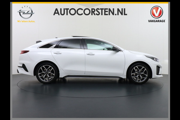 Kia ProCeed 1.4 T-GDI 141PK Autom. GT-Line Panoramadak Virtual Cockpit Trekhaak Navi Camera Ecc Apple Carplay Android Auto Adap.Cruise Stoel Keyless DAB Lmv 17" Led Dodehoekdetector Rijstrooksensor met correctie Elek.Achterklep Verkeersbord detectie Uitparkeer waarschuwing Zeer compleet! Origineel Nederlandse Auto €35.000,- nieuw