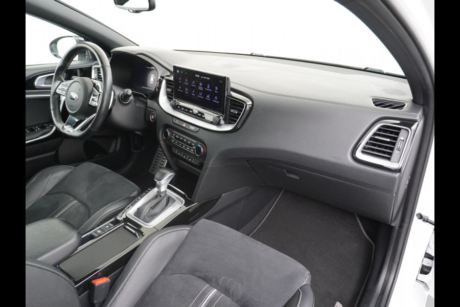 Kia ProCeed 1.4 T-GDI 141PK Autom. GT-Line Panoramadak Virtual Cockpit Trekhaak Navi Camera Ecc Apple Carplay Android Auto Adap.Cruise Stoel Keyless DAB Lmv 17" Led Dodehoekdetector Rijstrooksensor met correctie Elek.Achterklep Verkeersbord detectie Uitparkeer waarschuwing Zeer compleet! Origineel Nederlandse Auto €35.000,- nieuw
