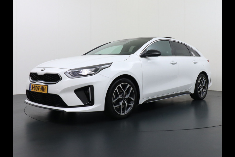 Kia ProCeed 1.4 T-GDI 141PK Autom. GT-Line Panoramadak Virtual Cockpit Trekhaak Navi Camera Ecc Apple Carplay Android Auto Adap.Cruise Stoel Keyless DAB Lmv 17" Led Dodehoekdetector Rijstrooksensor met correctie Elek.Achterklep Verkeersbord detectie Uitparkeer waarschuwing Zeer compleet! Origineel Nederlandse Auto €35.000,- nieuw