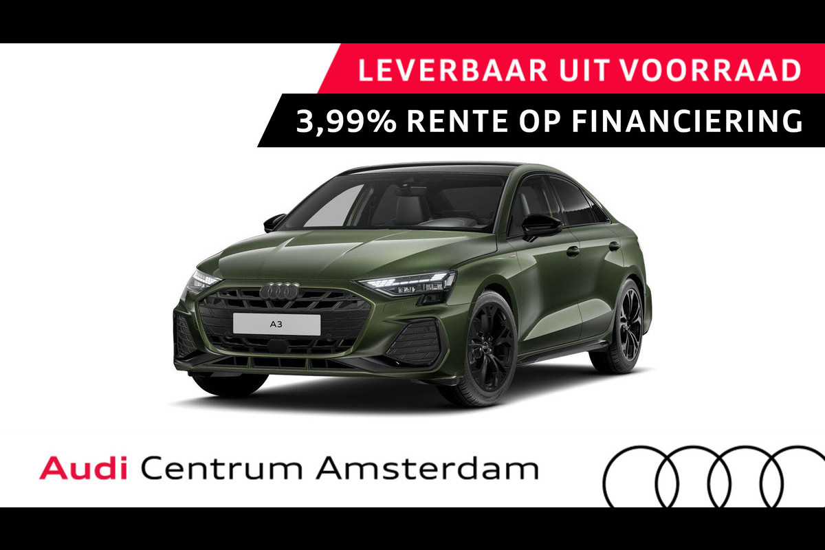 Audi A3 Limousine 30 TFSI S edition | Assistentiepakket driving + parking Plus | optiekpakket zwart plus | privacy glass | 18” inch zwarte velgen |