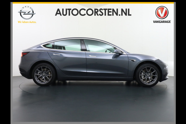 Tesla Model 3 RWD SR+ 60kWh 325PK Lmv 19" AutoPilot Leder PanoDak Adaptive-Cruise Lmv Camera's Elektr.-Stuur+Stoelen+Spiegels+Geheugen+Easy-En Navi LED Comfortstoelen ACC DAB Keyless en Voorverwarmen interieur via App One-Pedal-Drive Origineel Nederlandse auto 1e Eigenaar Garantie Accu/Motor tot 12-12-2027 max 160.000km 1.584kg licht!