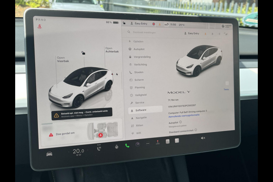 Tesla Model Y RWD 58 kWh AUTOPILOT | WIT LEDER | AFNEEMBARE TREKHAAK