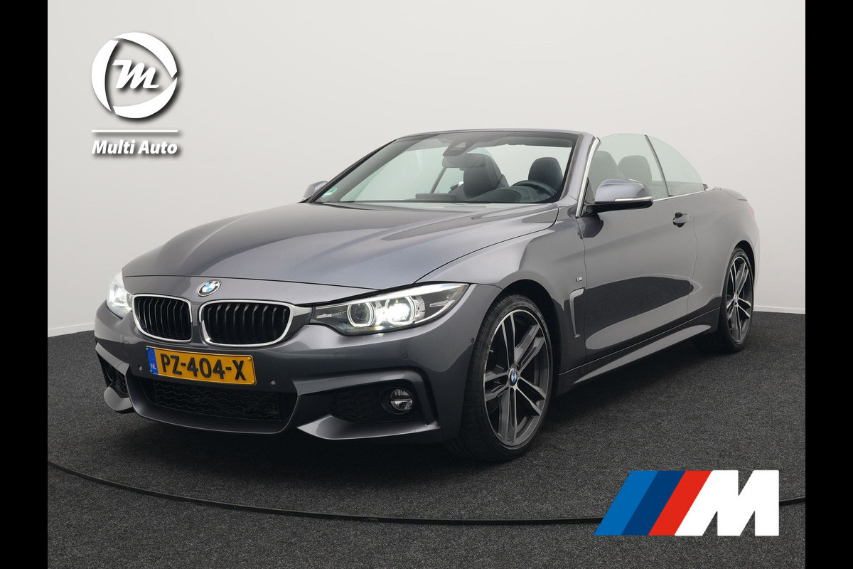 BMW 4 Serie Cabrio 420i M Sport Automaat 184pk | Lederen Sportstoelen Memory Verwarmd | Navi Pro | Head-up Display | Camera | LED |