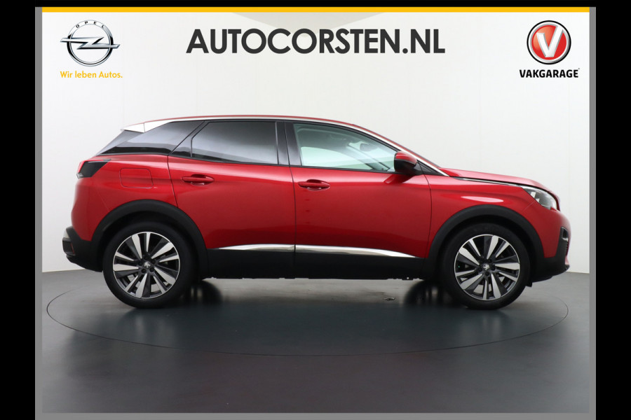 Peugeot 3008 T131PK AUT-8 Elek.Stoel+Memory+Verwarmd Trekhaak Navi Cruise Apple Carplay Android 19" Ecc 360°Camera PDC Elek.Achterklep DAB Co Led Keyless Lane Departure Privacy Glas Regen-Lichtsensor Draadloze lader Pack City Bluetooth Nieuwprijs €39.459,- Origineel Nederlandse Auto Riem vervangen !