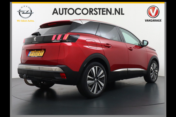 Peugeot 3008 T131PK AUT-8 Elek.Stoel+Memory+Verwarmd Trekhaak Navi Cruise Apple Carplay Android 19" Ecc 360°Camera PDC Elek.Achterklep DAB Co Led Keyless Lane Departure Privacy Glas Regen-Lichtsensor Draadloze lader Pack City Bluetooth Nieuwprijs €39.459,- Origineel Nederlandse Auto Riem vervangen !