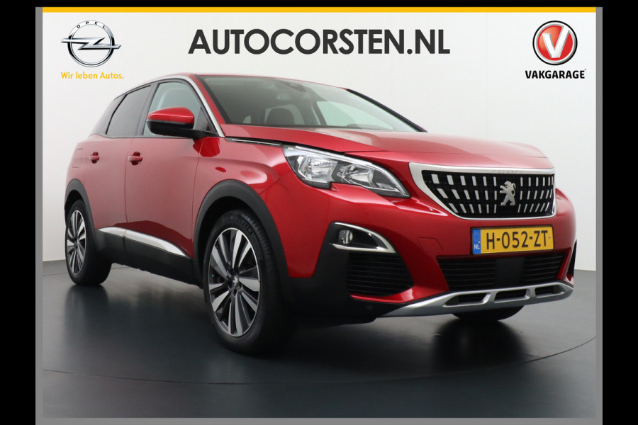 Peugeot 3008 T131PK AUT-8 Elek.Stoel+Memory+Verwarmd Trekhaak Navi Cruise Apple Carplay Android 19" Ecc 360°Camera PDC Elek.Achterklep DAB Co Led Keyless Lane Departure Privacy Glas Regen-Lichtsensor Draadloze lader Pack City Bluetooth Nieuwprijs €39.459,- Origineel Nederlandse Auto Riem vervangen !