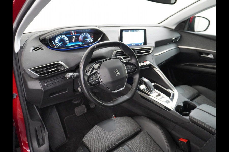 Peugeot 3008 T131PK AUT-8 Elek.Stoel+Memory+Verwarmd Trekhaak Navi Cruise Apple Carplay Android 19" Ecc 360°Camera PDC Elek.Achterklep DAB Co Led Keyless Lane Departure Privacy Glas Regen-Lichtsensor Draadloze lader Pack City Bluetooth Nieuwprijs €39.459,- Origineel Nederlandse Auto Riem vervangen !