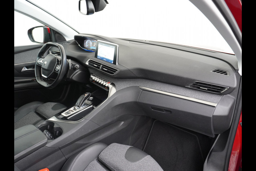 Peugeot 3008 T131PK AUT-8 Elek.Stoel+Memory+Verwarmd Trekhaak Navi Cruise Apple Carplay Android 19" Ecc 360°Camera PDC Elek.Achterklep DAB Co Led Keyless Lane Departure Privacy Glas Regen-Lichtsensor Draadloze lader Pack City Bluetooth Nieuwprijs €39.459,- Origineel Nederlandse Auto Riem vervangen !
