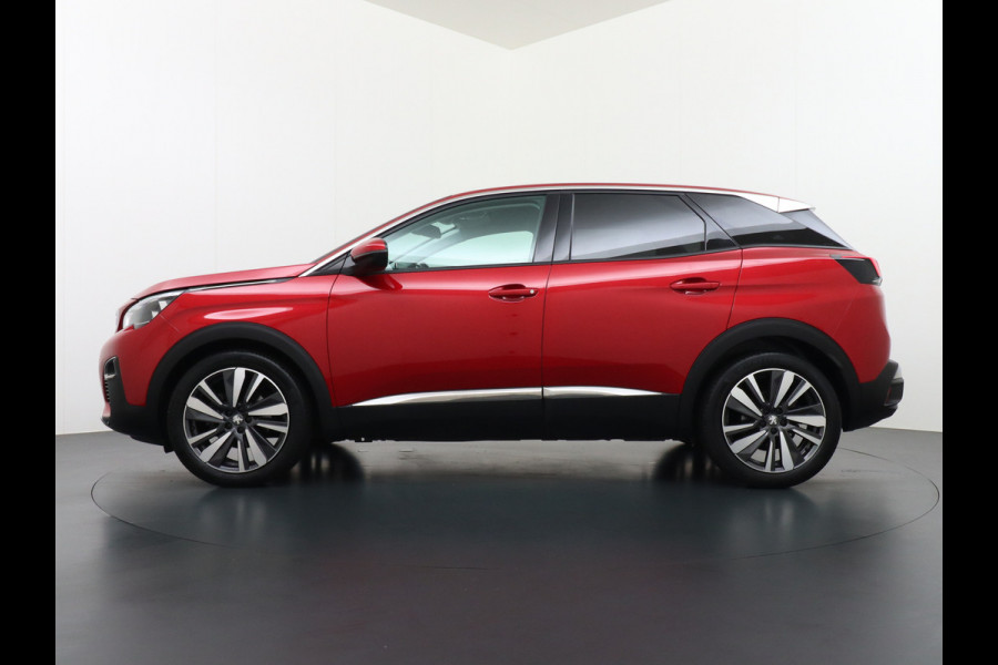 Peugeot 3008 T131PK AUT-8 Elek.Stoel+Memory+Verwarmd Trekhaak Navi Cruise Apple Carplay Android 19" Ecc 360°Camera PDC Elek.Achterklep DAB Co Led Keyless Lane Departure Privacy Glas Regen-Lichtsensor Draadloze lader Pack City Bluetooth Nieuwprijs €39.459,- Origineel Nederlandse Auto Riem vervangen !