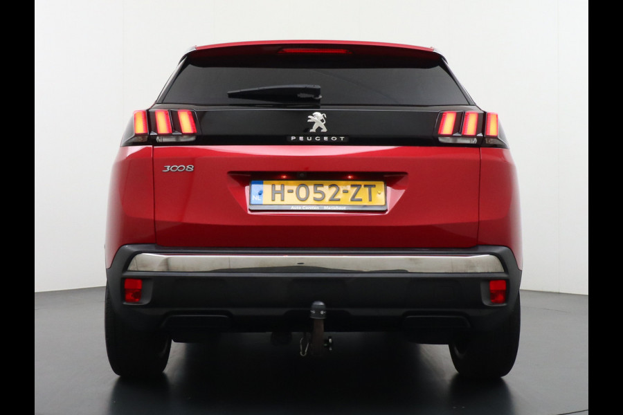 Peugeot 3008 T131PK AUT-8 Elek.Stoel+Memory+Verwarmd Trekhaak Navi Cruise Apple Carplay Android 19" Ecc 360°Camera PDC Elek.Achterklep DAB Co Led Keyless Lane Departure Privacy Glas Regen-Lichtsensor Draadloze lader Pack City Bluetooth Nieuwprijs €39.459,- Origineel Nederlandse Auto Riem vervangen !