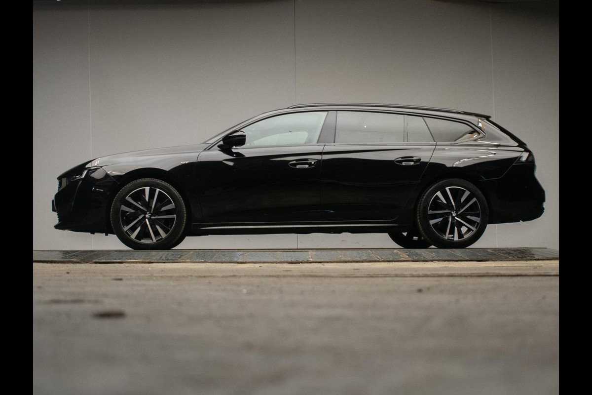 Peugeot 508 1.2 PureTech GT (PANORAMADAK,APPLE CARPLAY,NAVI,STOELVERWARMING,SFEERVERLICHTING,CAMERA,3D VIEW,XENON,PDC,BLACK PACK)