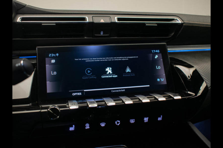 Peugeot 508 1.2 PureTech GT (PANORAMADAK,APPLE CARPLAY,NAVI,STOELVERWARMING,SFEERVERLICHTING,CAMERA,3D VIEW,XENON,PDC,BLACK PACK)