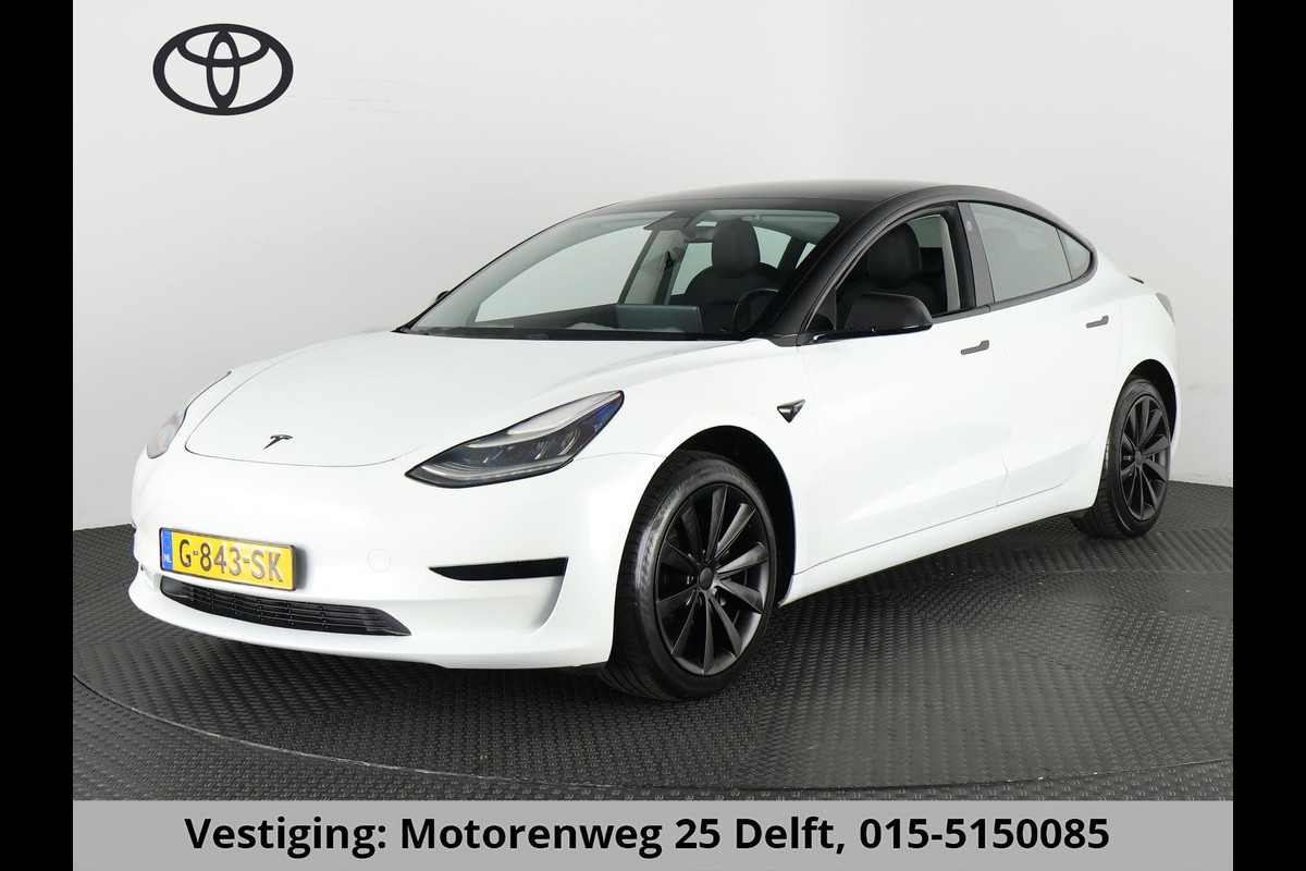 Tesla Model 3 BLACK BI-TONE PANO STD SOD ACCU 88% RWD   60 kWH LEDER.NAVI.CAMERA.AUTOPILOT, STOELVERWARMING EN NOG VEEL MEER!