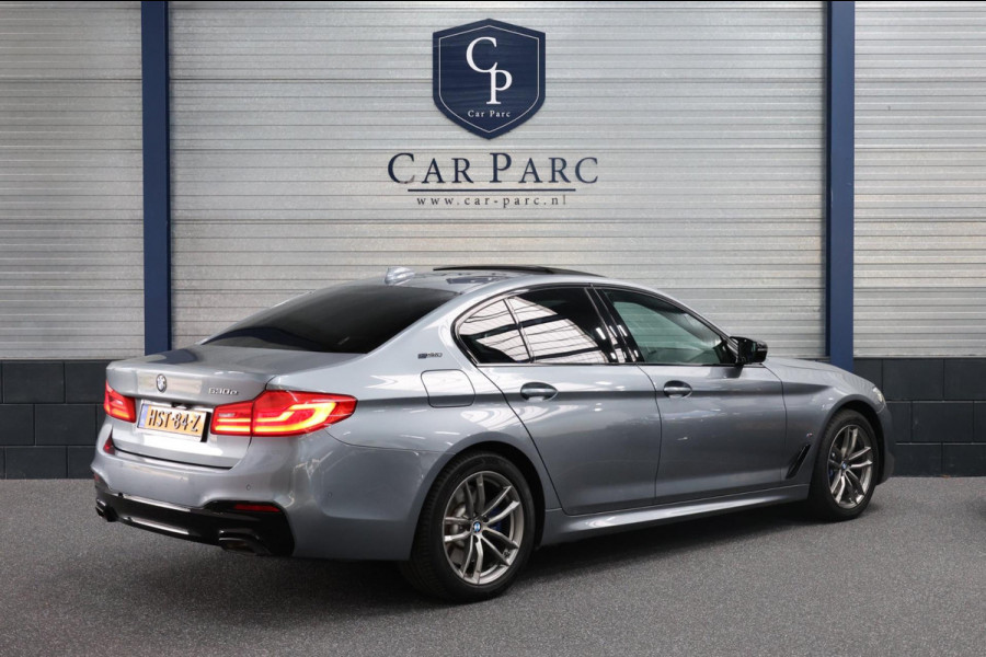 BMW 5 Serie 530e iPerformance M-Sport LED/VIRTUAL/SFEER/PANO/LEER+S.VERWARMING+MEMORY/LMV/CAM/CRUISE/ECC/12 MND GARANTIE!