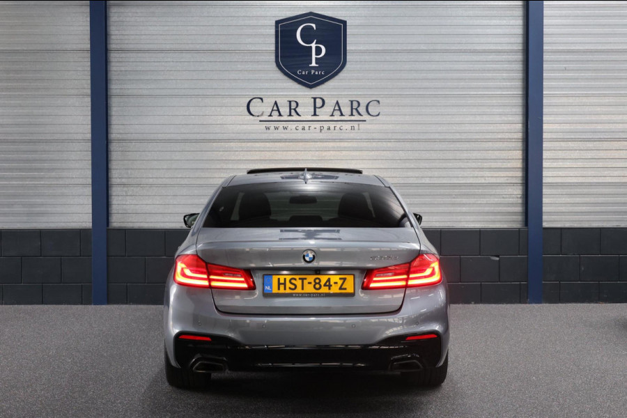 BMW 5 Serie 530e iPerformance M-Sport LED/VIRTUAL/SFEER/PANO/LEER+S.VERWARMING+MEMORY/LMV/CAM/CRUISE/ECC/12 MND GARANTIE!