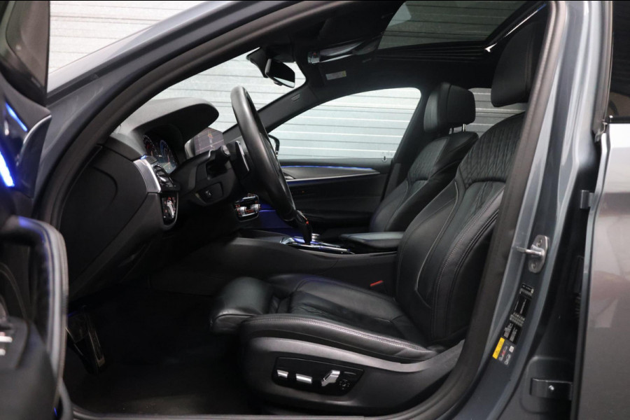 BMW 5 Serie 530e iPerformance M-Sport LED/VIRTUAL/SFEER/PANO/LEER+S.VERWARMING+MEMORY/LMV/CAM/CRUISE/ECC/12 MND GARANTIE!